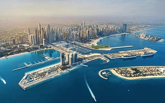 Dubai Harbour background