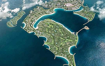 Dubai Islands background