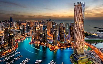 Dubai Marina background